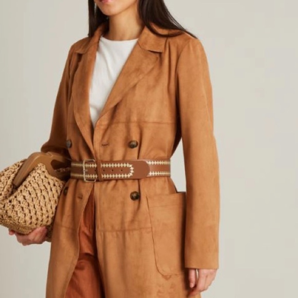 NWT Weekend Max Mara Leather Belt Size: Small; Medium Brown All Seasons - Picture 3 of 10
